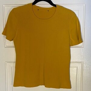Chadwicks Mustard Short Sleeve Top